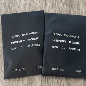 2 - NEW Sealed Henry Rose Flora Carnivora Unisex Travel Sample Mini EDP‎ 1.5 ml